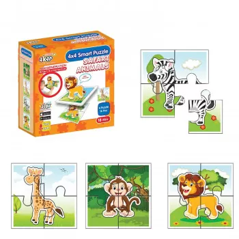 Set 4 puzzle - Safari životinje 