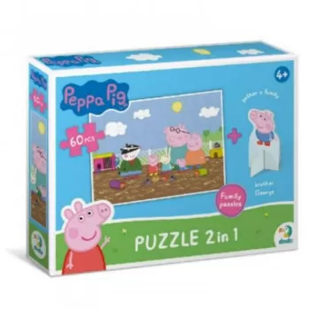 Dodo puzzle Peppa prase sa figurom, drugari 