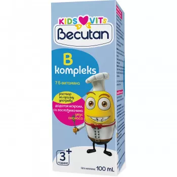 Becutan Kids Vits B-Complex, eliksir 100ml 