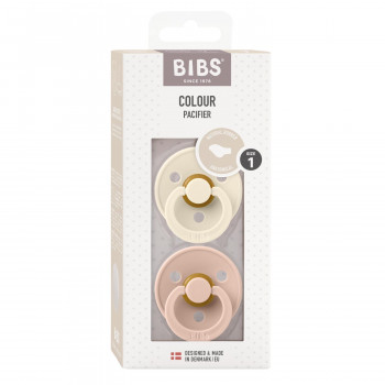 Bibs laža Anatomical Ivory/Blush vel 1, 2 kom 