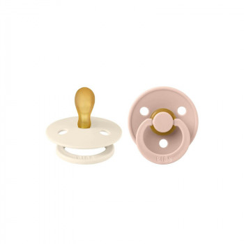 Bibs laže Symmetrical Ivory/Blush vel 1, 2 kom 