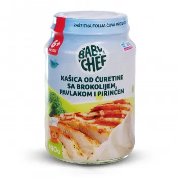 Baby Chef kaš ćuret sa brokol,pavlak i pirinč 190g 
