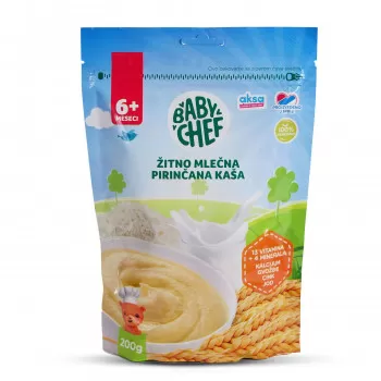 Baby Chef žitno mlečna pirinčana kaša 200g 
