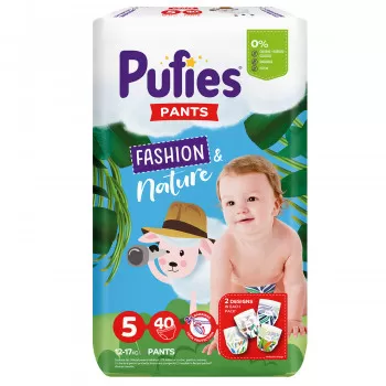 Pufies Fashion&Nature Pants Junior5(12-17kg)40kom 