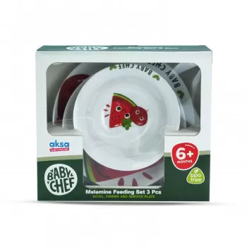 Baby Chef set dva tanjira i činija od melamina 