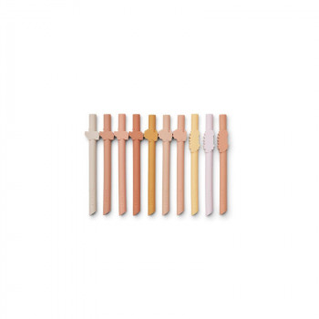 Liewood silinkonske slamčice 10 pcs Badu, RoseMix 