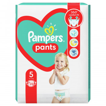 Pampers pants pelene 5 junior 12-17kg 22kom 