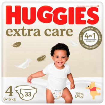 Huggies pelene extra care jumbo 4 8-14kg 33kom 