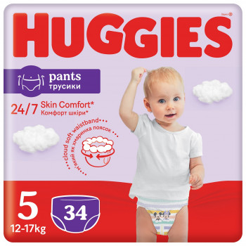 Huggies pelene pants jumbo 5 12-17kg 34kom 