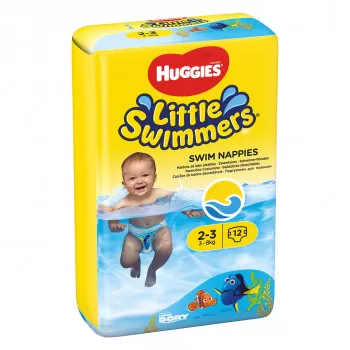 Huggies pelene za kupanje velicinaS2-3 3-8kg 12kom 