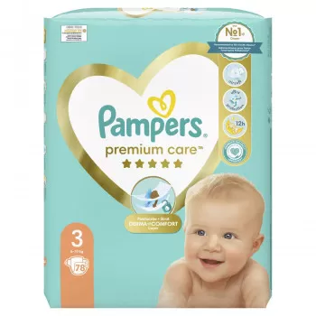 Pampers Premium Care pelene JP S3 3-6kg 78kom 