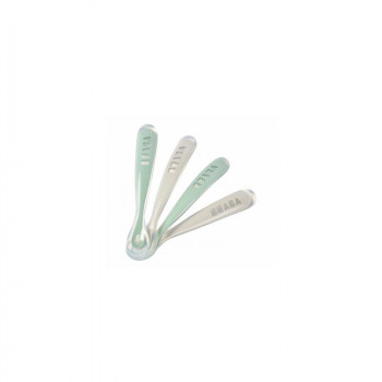 Beaba set erg. kašičica za bebe 4kom, grey/green 