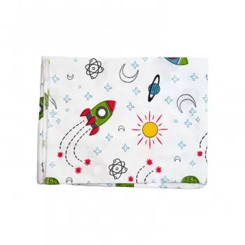 Lillo&Pippo muslin pelena 75x75cm, Rakete 
