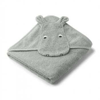 Liewood peškir sa kapuljačom Albert,Hippo dove blu 