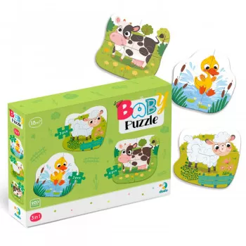 Dodo puzzle 3u1 životinje na farmi 