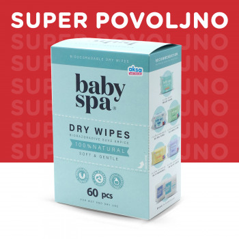 Baby Spa biorazgradive suve krpice 60 kom 