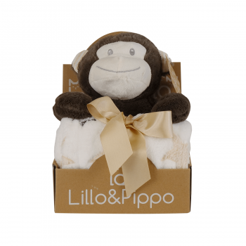 Lillo&Pippo ćebe sa igračkom, majmun 