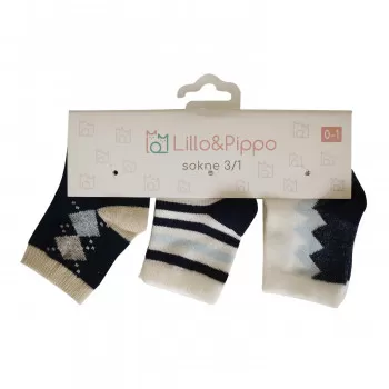 Lillo&Pippo sokne 3/1, dečaci 