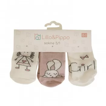 Lillo&Pippo sokne 3/1, devojčice 