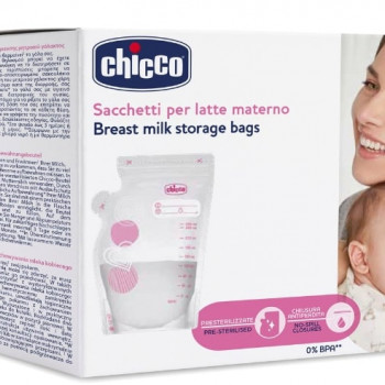 Chicco kesice za skladištenje mleka 250ml,30kom 