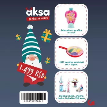 Novogodišnji paketić za devojčice 3+ no.1-1499 din 