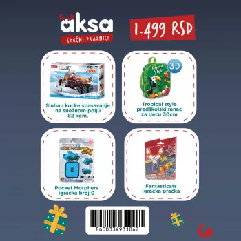 Novogodišnji paketić za dečake 3+ no. 2 - 1499 din 
