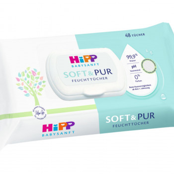 Hipp babysanft  soft&pure vlažne maramice 48kom 