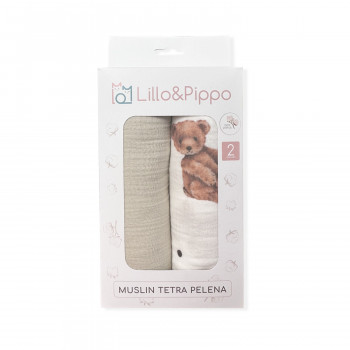 Lillo&Pippo muslin pelena 2/1 