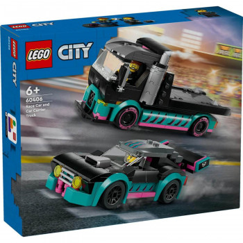 L CITY GREAT VEHICLES RACE CAR AND CAR CARRIER 