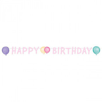 Marina Co Happy Bday pastel baner 150x13,8cm 