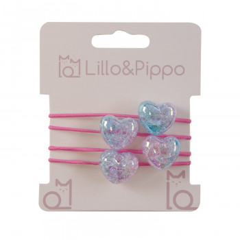 Lillo&Pippo gumica za kosu srca 