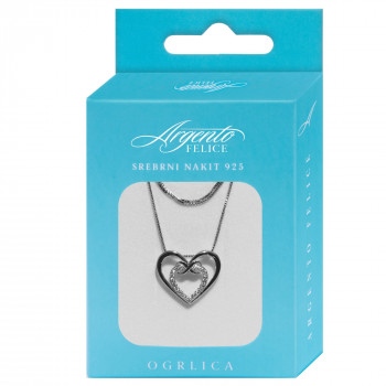 Argento ogrlica Srce u srcu 