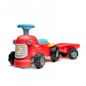 Falk traktor za decu sa prikolicom,Maurice crveni 