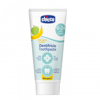 Chicco pasta za zube jabuka i banana 6-24m ,50ml 