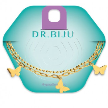 Dr.Biju narukvica - zlatni leptirici 
