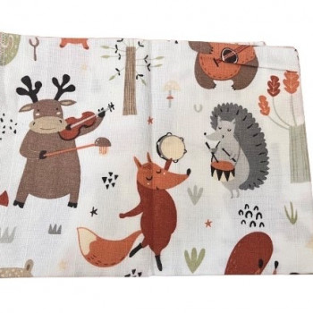 Lillo&Pippo muslin pelena 75x75cm, Muzičari 