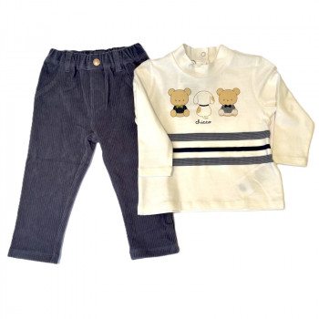 Chicco komplet 2/1 (majica dr, pantalone), dečaci 