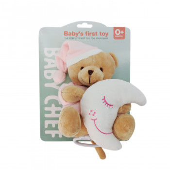 Baby chef muzička igračka meda, roze 