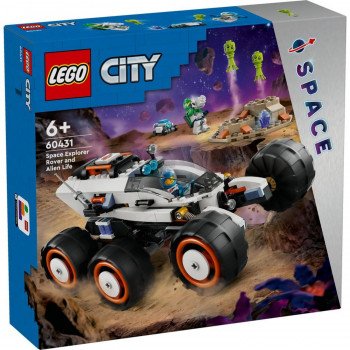 Lego city space  explorer rover and alien life 