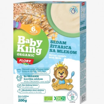Baby King  instant kaša sedam žit. organic 200g 