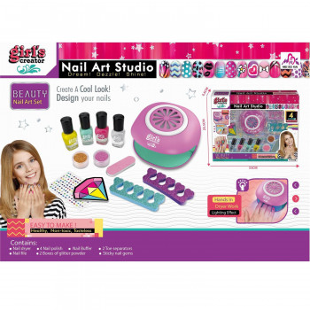 HK Mini igračka salon za dekoraciju noktiju 