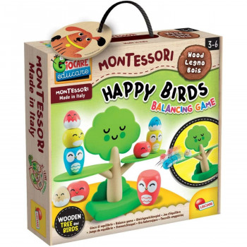 Montesori set baby wood happy birds 