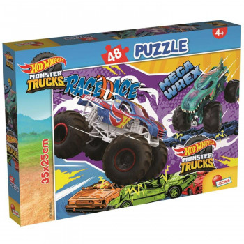 Slagalica 48pcs hot wheels 2u1 slozi i oboji 
