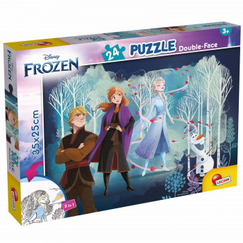 Slagalica lisciani 24pcs frozen 2u1 slozi i oboji 