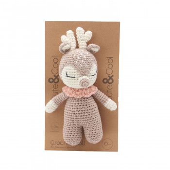 Cute&Cool pletena lutka 16cm jelen 