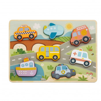 Cute&Cool drvena igračka umetaljka transport 