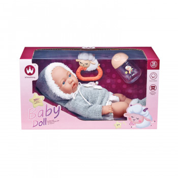Cute&Cool lutka beba sa zvečkom i flašicom 30cm 
