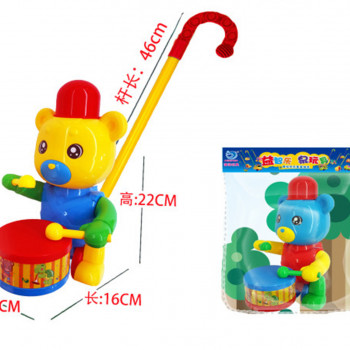 HK Mini igračka guralica meda sa dobošom 