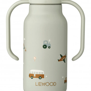 Liewood termos boca 250ml Kimmie,Vehicles/Dove blu 