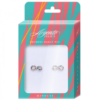 Argento minđuše Infinity Tuti Fruti 